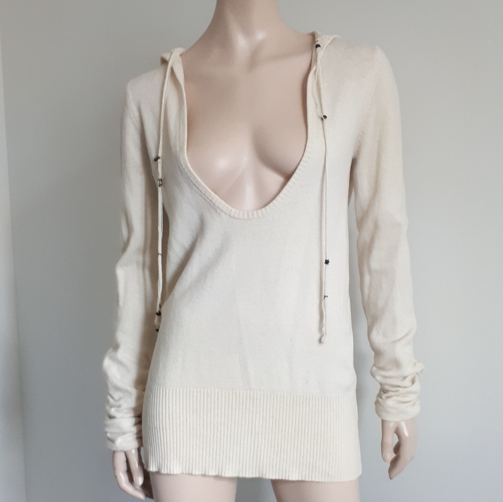 Luisa Cerano | Wool U-neck Hoodie
